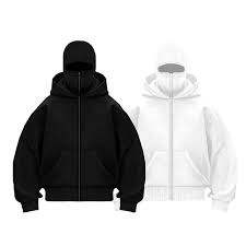 Balaclava Ninja Zipper Hoodie Jacket (BLACK)